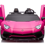 Lamborghini Aventador XXL 24V carro grande para crianças | Rosa