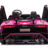 Lamborghini Aventador XXL 24V carro grande para crianças | Rosa