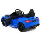 Carro infantil BMW M4 12V com controle remoto dos pais R/C | Azul