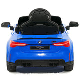 Carro infantil BMW M4 12V com controle remoto dos pais R/C | Azul