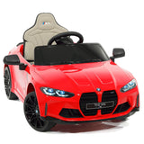 Carro infantil BMW M4 12V com controle remoto dos pais R/C | Vermelho