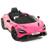 Carro infantil McLaren 765LT 12V com controle remoto dos pais R/C | Rosa