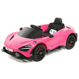 Carro infantil McLaren 765LT 12V com controle remoto dos pais R/C | Rosa