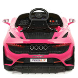 Carro infantil McLaren 765LT 12V com controle remoto dos pais R/C | Rosa
