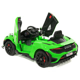 Carro infantil McLaren 765LT 12V com controle remoto dos pais R/C | Verde