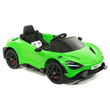 Carro infantil McLaren 765LT 12V com controle remoto dos pais R/C | Verde