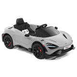 Carro infantil McLaren 765LT 12V com controle remoto dos pais R/C | Cinza