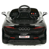 Carro infantil McLaren 765LT 12V com controle remoto dos pais R/C | Preto