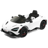 Carro infantil McLaren 765LT 12V com controle remoto dos pais R/C | Branco