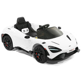 Carro infantil McLaren 765LT 12V com controle remoto dos pais R/C | Branco