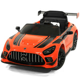 Carro infantil Mercedes AMG GT3 EVO 12V com controle remoto dos pais R/C | Laranja