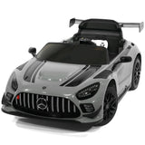 Carro infantil Mercedes AMG GT3 EVO 12V com controle remoto dos pais R/C | Cinza