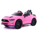 Ford Mustang GT Custom Edition 24V carro infantil com controle remoto dos pais R/C | Rosa