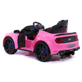 Ford Mustang GT Custom Edition 24V carro infantil com controle remoto dos pais R/C | Rosa