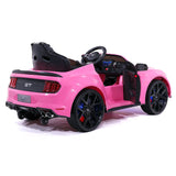 Ford Mustang GT Custom Edition 24V carro infantil com controle remoto dos pais R/C | Rosa
