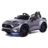 Ford Mustang GT Custom Edition 24V carro infantil com controle remoto dos pais R/C | Cinza