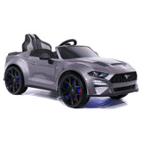 Ford Mustang GT Custom Edition 24V carro infantil com controle remoto dos pais R/C | Cinza