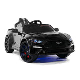 Ford Mustang GT Custom Edition 24V carro infantil com controle remoto dos pais R/C | Preto