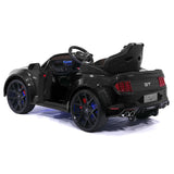 Ford Mustang GT Custom Edition 24V carro infantil com controle remoto dos pais R/C | Preto