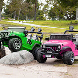 Trail Explorer 24V Kids Ride-On Car Truck com controle remoto dos pais R/C | Rosa