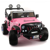 Trail Explorer 24V Kids Ride-On Car Truck com controle remoto dos pais R/C | Rosa
