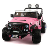 Trail Explorer 24V Kids Ride-On Car Truck com controle remoto dos pais R/C | Rosa