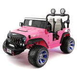 Trail Explorer 24V Kids Ride-On Car Truck com controle remoto dos pais R/C | Rosa