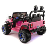 Trail Explorer 24V Kids Ride-On Car Truck com controle remoto dos pais R/C | Rosa