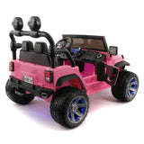 Trail Explorer 24V Kids Ride-On Car Truck com controle remoto dos pais R/C | Rosa
