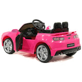 Carro infantil Chevrolet Camaro SS 12V com controle remoto dos pais | Rosa