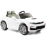 Carro infantil Chevrolet Camaro SS 12V com controle remoto dos pais | Branco