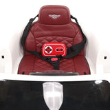 Bentley Mulsanne 12V Kids anda de carro com controle remoto dos pais | Branco