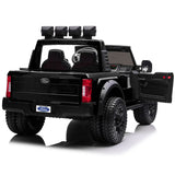 Ford F450 Custom Edition 24V Kids Ride-On Car Truck com controle remoto dos pais R/C | Preto