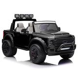 Ford F450 Custom Edition 24V Kids Ride-On Car Truck com controle remoto dos pais R/C | Preto