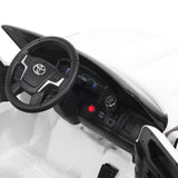 Carro infantil Toyota Land Cruiser 12V com controle remoto dos pais R/C | Preto