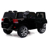 Carro infantil Toyota Land Cruiser 12V com controle remoto dos pais R/C | Preto