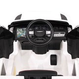 Carro infantil Land Rover Defender 12V com controle remoto dos pais R/C | Vermelho