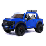 Ford F450 Custom Edition 24V Kids Ride-On Car Truck com controle remoto dos pais R/C | Azul