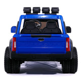 Ford F450 Custom Edition 24V Kids Ride-On Car Truck com controle remoto dos pais R/C | Azul