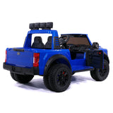 Ford F450 Custom Edition 24V Kids Ride-On Car Truck com controle remoto dos pais R/C | Azul
