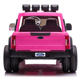 Ford F450 Custom Edition 24V Kids Ride-On Car Truck com controle remoto dos pais R/C | Rosa