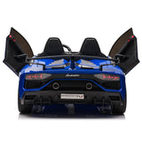 Lamborghini Aventador SVJ 24V carro infantil com controle remoto dos pais R/C | Azul