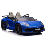 Lamborghini Aventador SVJ 24V carro infantil com controle remoto dos pais R/C | Azul