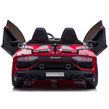 Lamborghini Aventador SVJ 24V carro infantil com controle remoto dos pais R/C | Vermelho Cereja