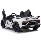 Lamborghini Aventador SVJ 24V carro infantil com controle remoto dos pais R/C | Branco