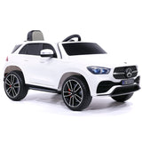 Mercedes GLE450 12V Kids Ride-On Car SUV com controle remoto dos pais R/C | Branco