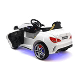 Carro infantil Mercedes CLA45 12V com controle remoto dos pais R/C | Branco