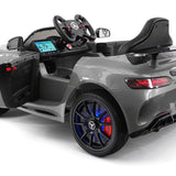 Carro infantil Mercedes GT AMG 12V com controle remoto dos pais | Cinza Metálico