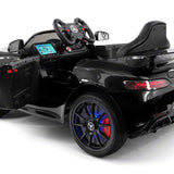 Carro infantil Mercedes GT AMG 12V com controle remoto dos pais | Preto