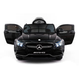 Carro infantil Mercedes C63S 12V com controle remoto dos pais R/C | Preto